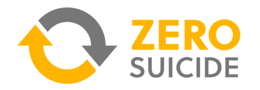 New-Zero-Suicide-Logo-II-e1725655707689 Zero Suicide logo with a gray and yellow curved arrows forming a circle.